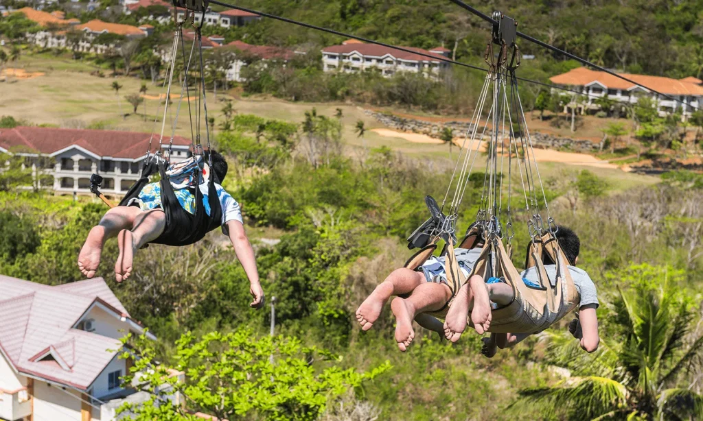 Đường trượt zipline ở Boracay