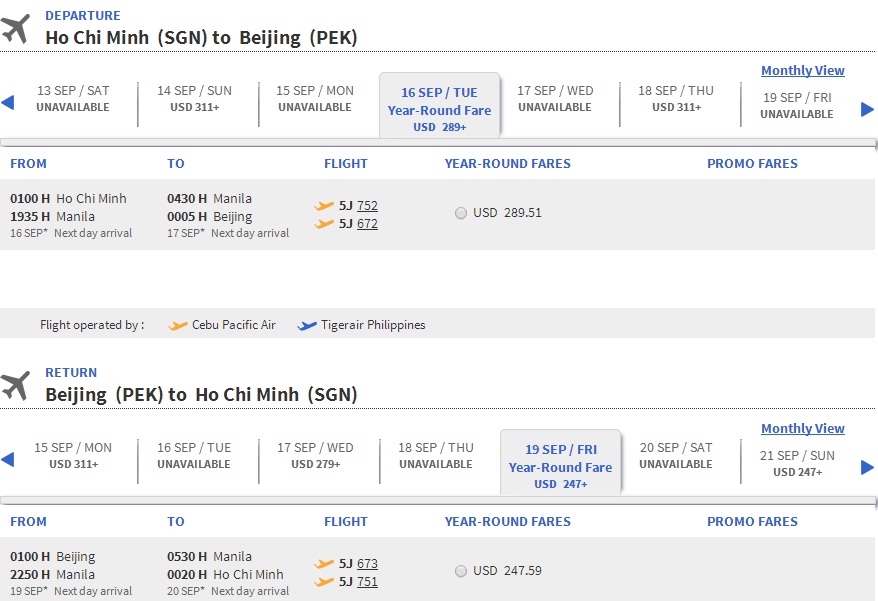Vé máy bay đi Trung Quốc giá rẻ nhất