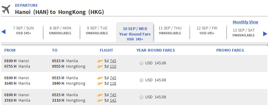 Vé máy bay đi Hồng Kông bao nhiêu tiền?
