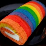 rainbow cake roll