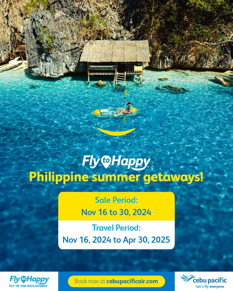 Ưu đãi Cebu Pacific đi du lịch mùa hè Philippines 2025