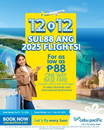 Khuyến mãi vé máy bay Cebu Pacific 12.12.2024